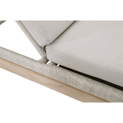 Essentials - Woven Loom Outdoor Chaise Lounge in Taupe