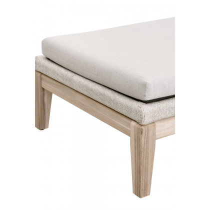 Essentials - Woven Loom Outdoor Chaise Lounge in Taupe