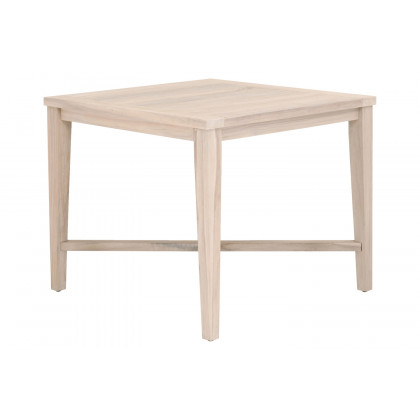 Essentials Woven Carmel Outdoor 42" Square Counter Table - Gray Teak