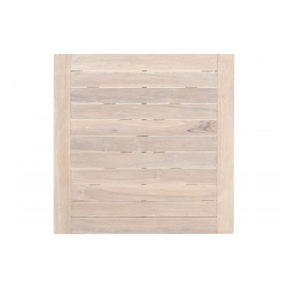 Essentials Woven Carmel Outdoor 42" Square Counter Table - Gray Teak