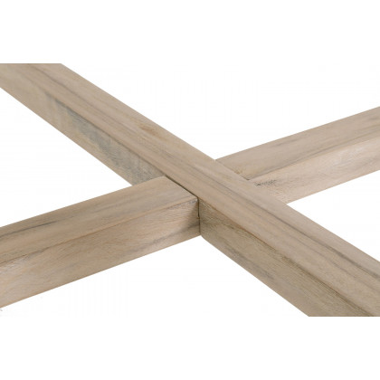 Essentials Woven Carmel Outdoor 42" Square Counter Table - Gray Teak
