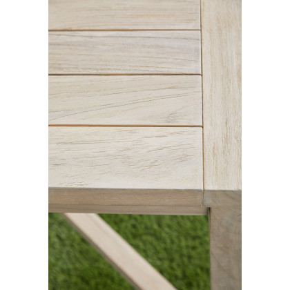 Essentials Woven Carmel Outdoor 42" Square Counter Table - Gray Teak