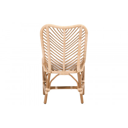 Essentials Woven Laguna Dining Chair, Set of 2 - Natural Sanded Peel White Speckle