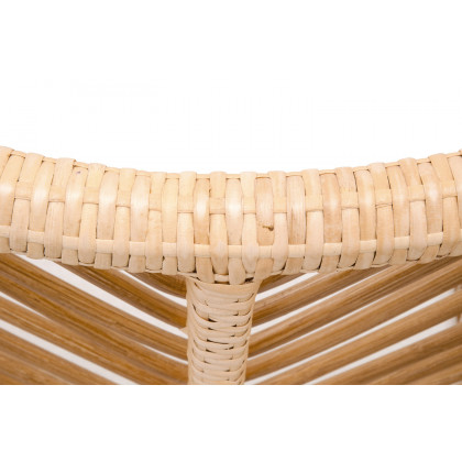 Essentials Woven Laguna Dining Chair, Set of 2 - Natural Sanded Peel White Speckle