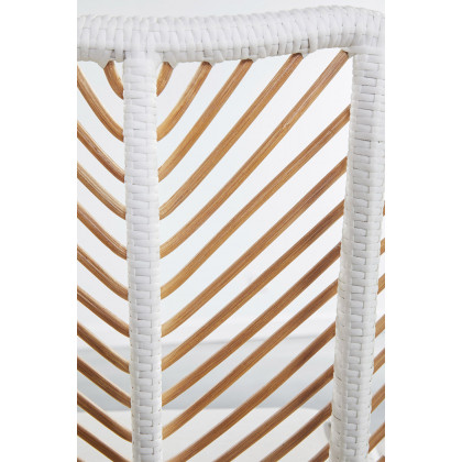 Essentials Woven Laguna Dining Chair, Set of 2 - White Synthetic Peel White Speckle