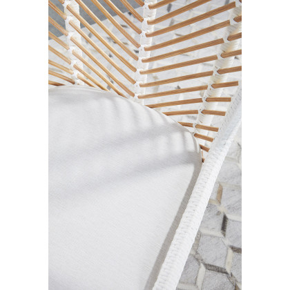 Essentials Woven Laguna Dining Chair, Set of 2 - White Synthetic Peel White Speckle