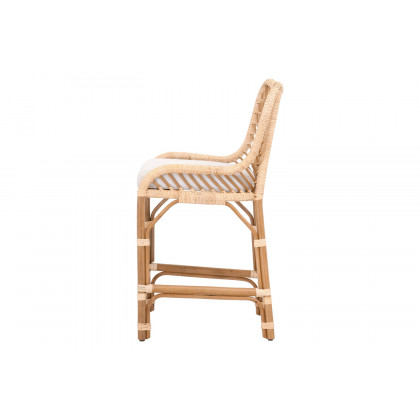 Essentials Woven Laguna Counter Stool - Natural Sanded Peel White Speckle