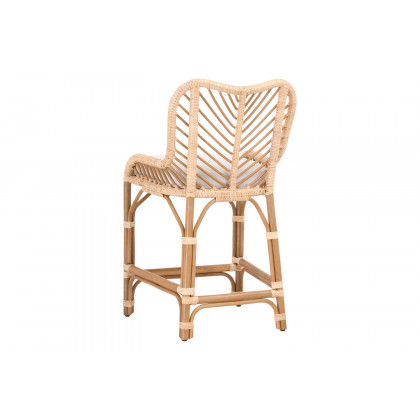 Essentials Woven Laguna Counter Stool - Natural Sanded Peel White Speckle