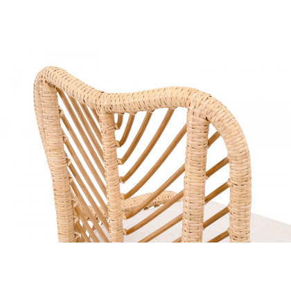 Essentials Woven Laguna Counter Stool - Natural Sanded Peel White Speckle