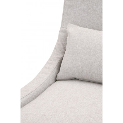 Essentials - Woven Adele Outdoor Slipcover Dining Chair in Blanca