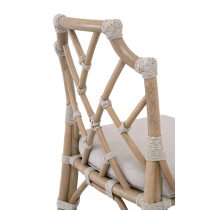Essentials - Woven Bayview Counter Stool in Old Gray Rattan Pumice White Taupe
