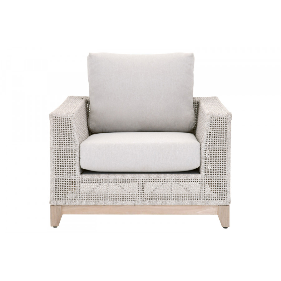Essentials - Woven Tropez Outdoor Sofa Chair in Taupe