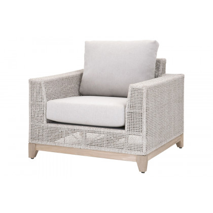 Essentials - Woven Tropez Outdoor Sofa Chair in Taupe