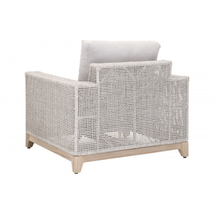 Essentials - Woven Tropez Outdoor Sofa Chair in Taupe