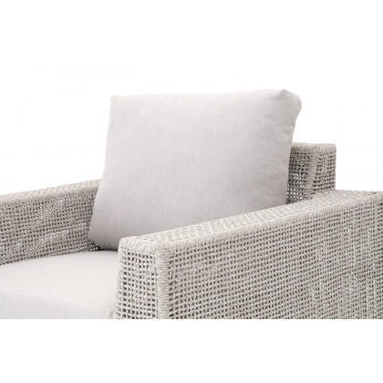 Essentials - Woven Tropez Outdoor Sofa Chair in Taupe
