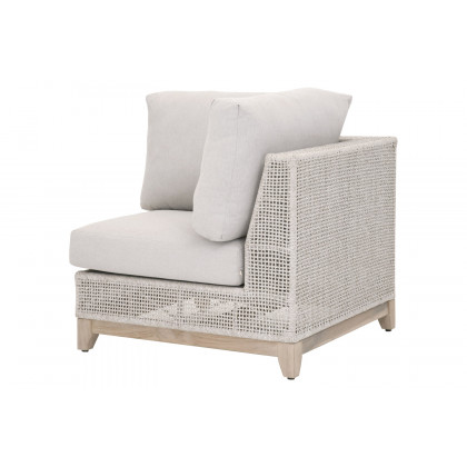 Essentials - Woven Tropez Outdoor Modular Corner Sofa in Taupe
