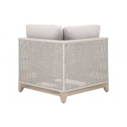 Essentials - Woven Tropez Outdoor Modular Corner Sofa in Taupe