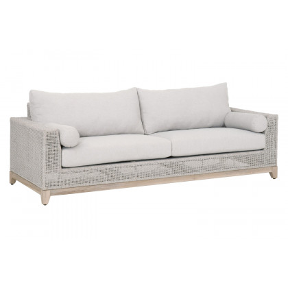 Essentials - Woven Tropez Outdoor 90" Sofa in Taupe