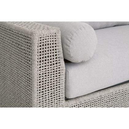 Essentials - Woven Tropez Outdoor 90" Sofa in Taupe