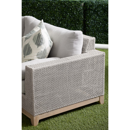 Essentials - Woven Tropez Outdoor 90" Sofa in Taupe
