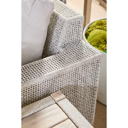 Essentials - Woven Tropez Outdoor 90" Sofa in Taupe