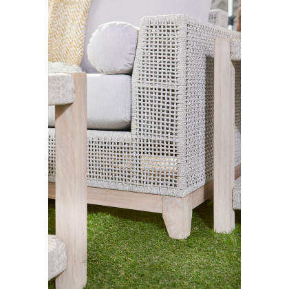 Essentials - Woven Tropez Outdoor 90" Sofa in Taupe
