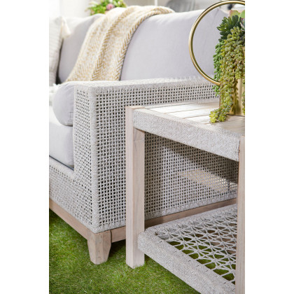 Essentials - Woven Tropez Outdoor 90" Sofa in Taupe