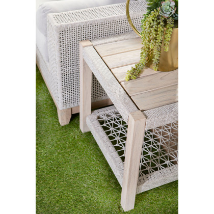 Essentials - Woven Tropez Outdoor 90" Sofa in Taupe