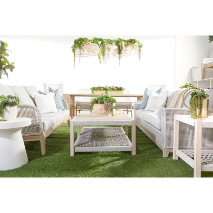 Essentials - Woven Tropez Outdoor 90" Sofa in Taupe