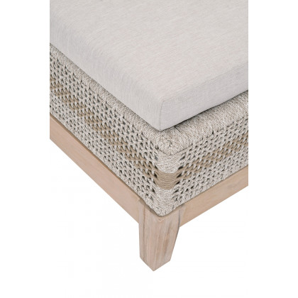 Essentials - Woven Tapestry Outdoor Chaise Lounge in Taupe