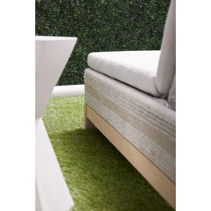 Essentials - Woven Tapestry Outdoor Chaise Lounge in Taupe