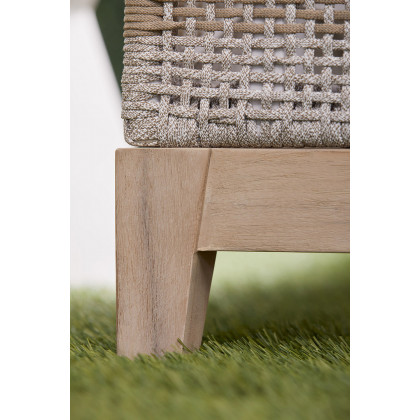 Essentials - Woven Tapestry Outdoor Chaise Lounge in Taupe