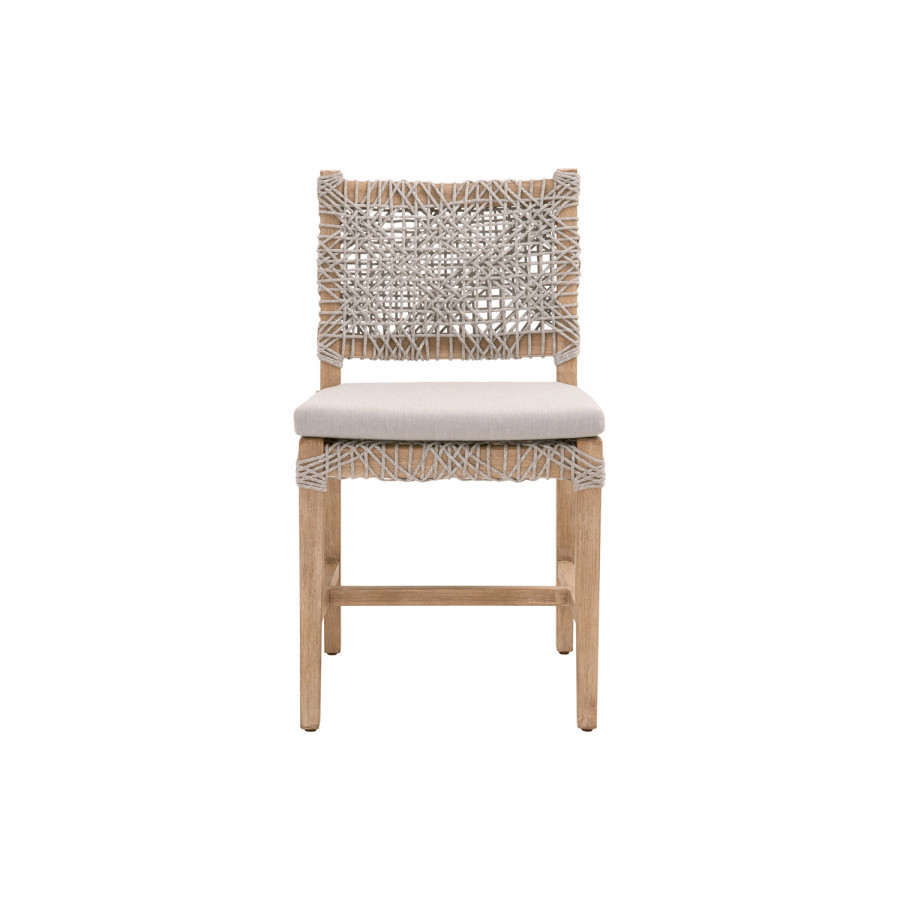 Essentials Woven Costa Dining Chair, Set of 2 - Natural Gray