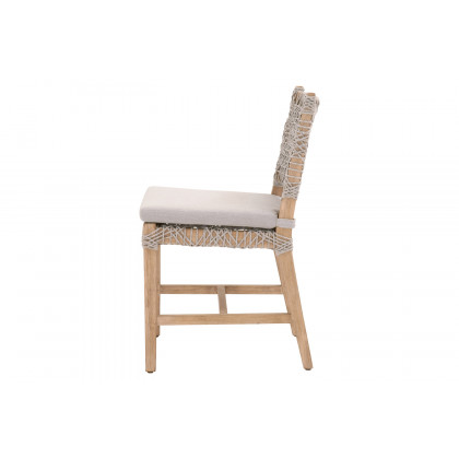 Essentials Woven Costa Dining Chair, Set of 2 - Natural Gray