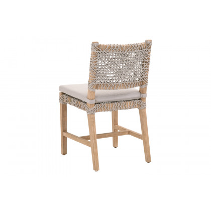 Essentials Woven Costa Dining Chair, Set of 2 - Natural Gray