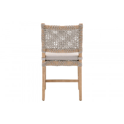 Essentials Woven Costa Dining Chair, Set of 2 - Natural Gray
