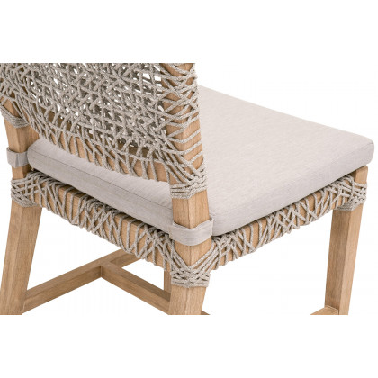 Essentials Woven Costa Dining Chair, Set of 2 - Natural Gray