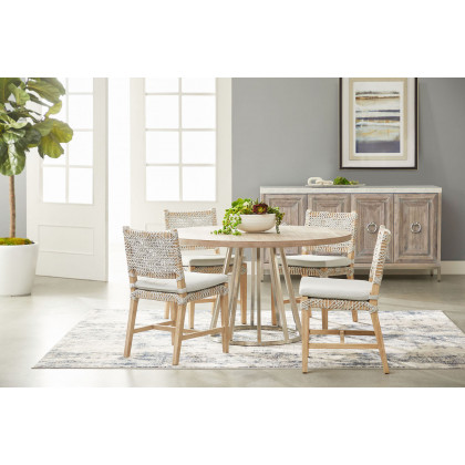 Essentials Woven Costa Dining Chair, Set of 2 - Natural Gray