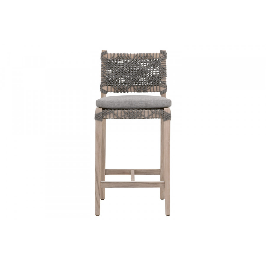 Essentials Woven Costa Outdoor Counter Stool - Performance Dove