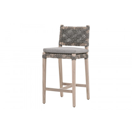 Essentials Woven Costa Outdoor Counter Stool - Performance Dove