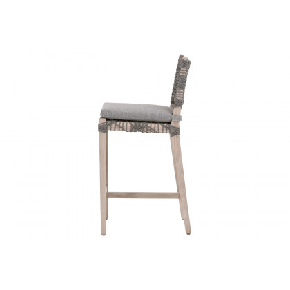 Essentials Woven Costa Outdoor Counter Stool - Performance Dove