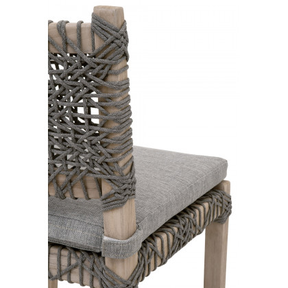 Essentials Woven Costa Outdoor Counter Stool - Performance Dove