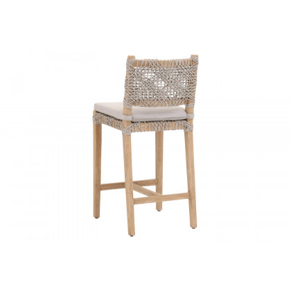 Essentials Woven Costa Counter Stool - Taupe