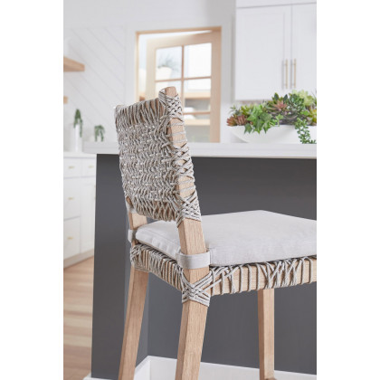 Essentials Woven Costa Counter Stool - Taupe