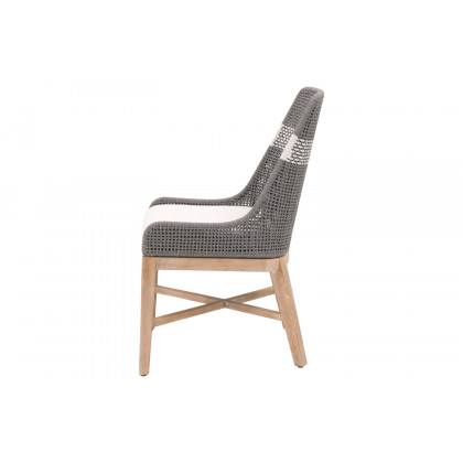Essentials Woven Tapestry Dining Chair, Set of 2 - Dove Flat Rope