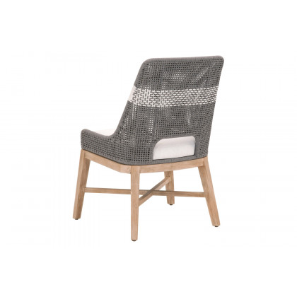 Essentials Woven Tapestry Dining Chair, Set of 2 - Dove Flat Rope