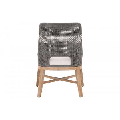 Essentials Woven Tapestry Dining Chair, Set of 2 - Dove Flat Rope