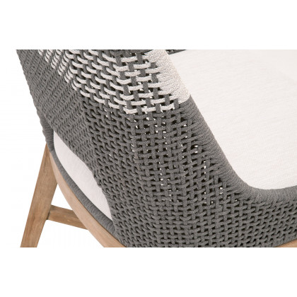 Essentials Woven Tapestry Dining Chair, Set of 2 - Dove Flat Rope