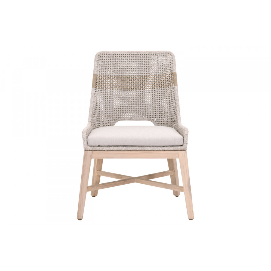 Essentials Woven Tapestry Outdoor Dining Chair, Set of 2 - Taupe