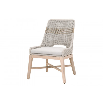 Essentials Woven Tapestry Outdoor Dining Chair, Set of 2 - Taupe